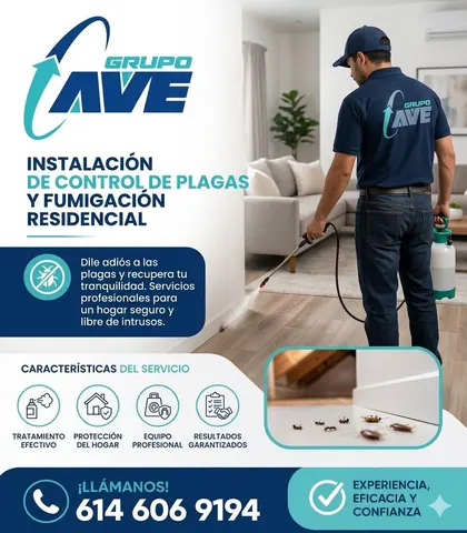 Control de plagas y fumigación residencial